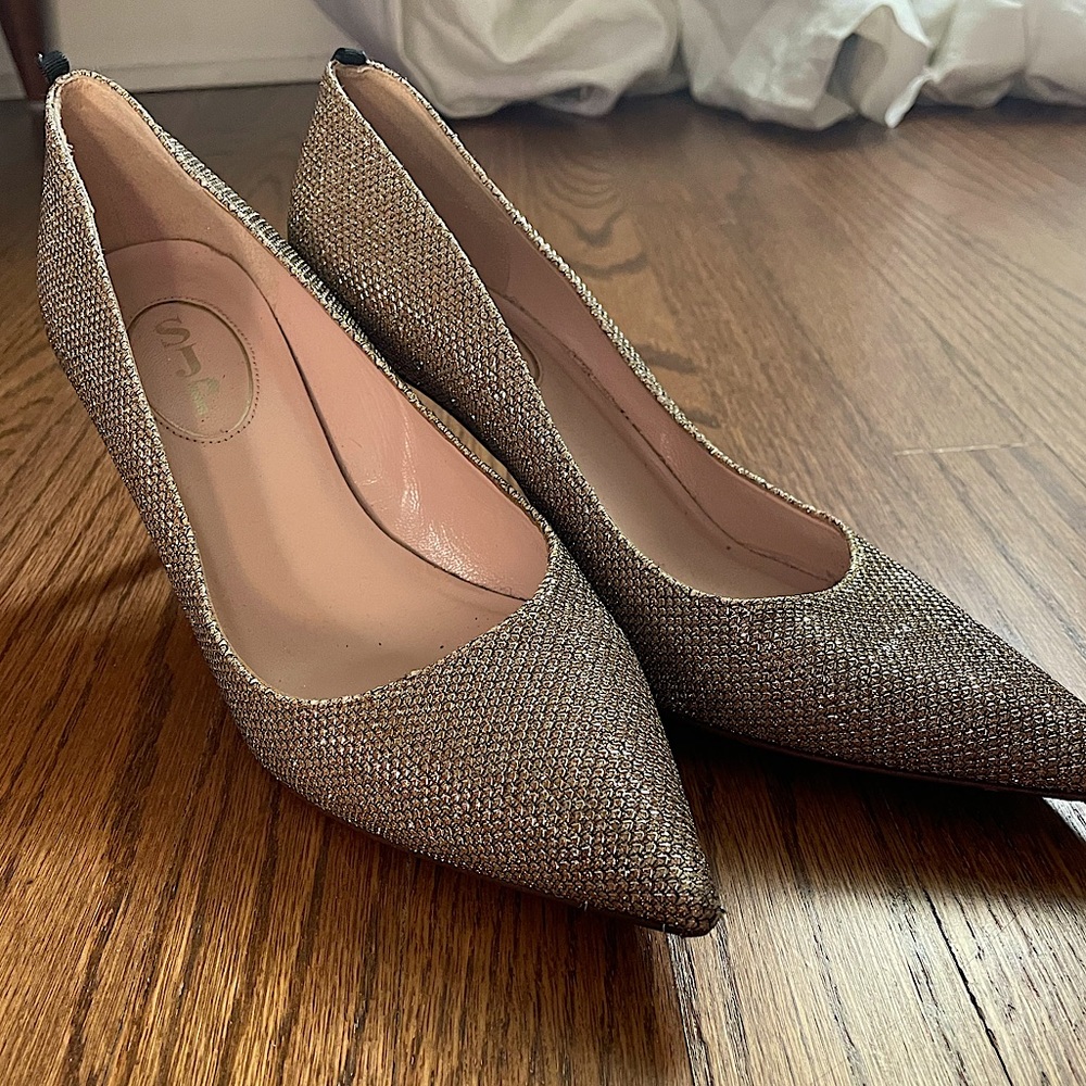 SJP Gold/Silver heels